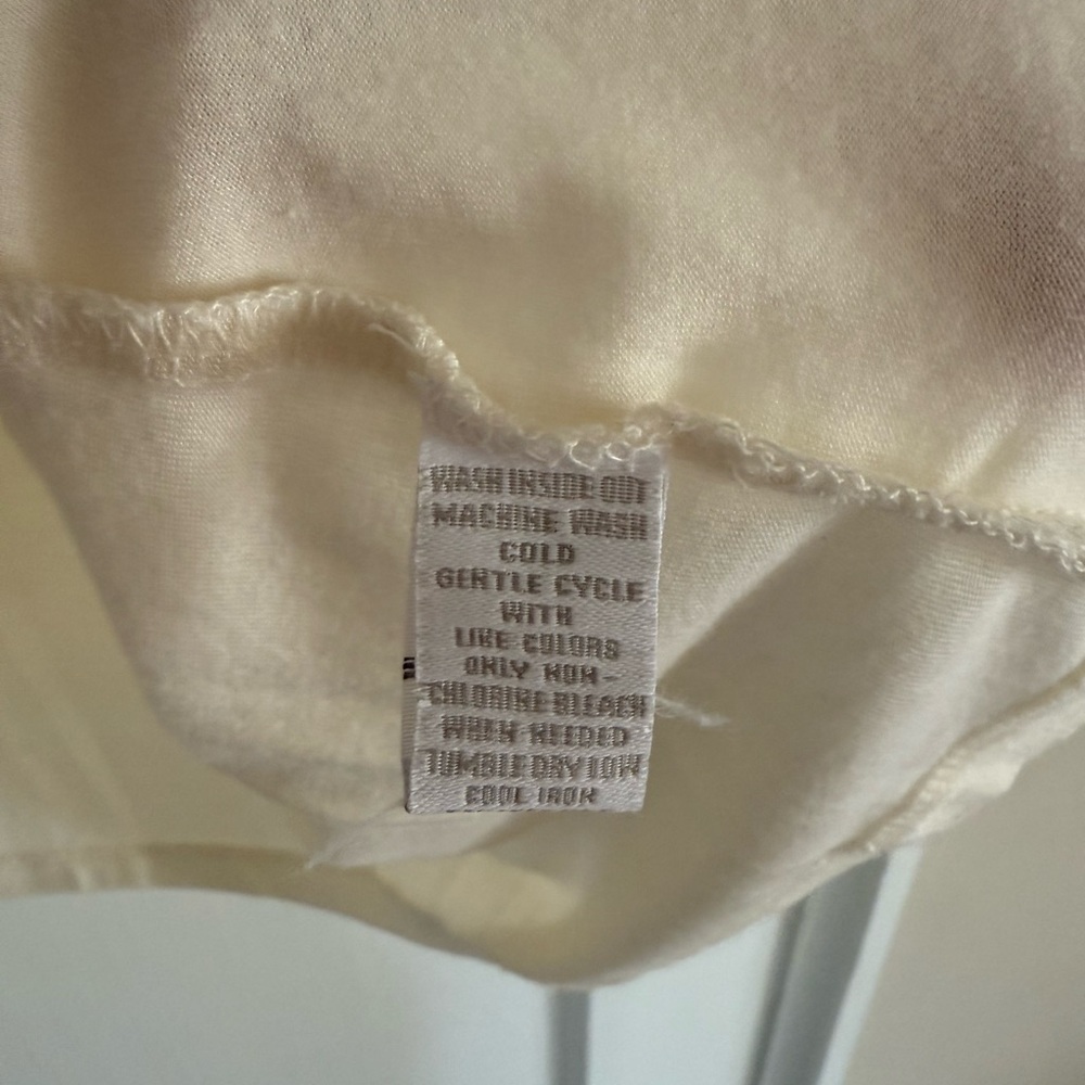 Elegant Cream Ruffle Tank Top - Picture 5 of 5
